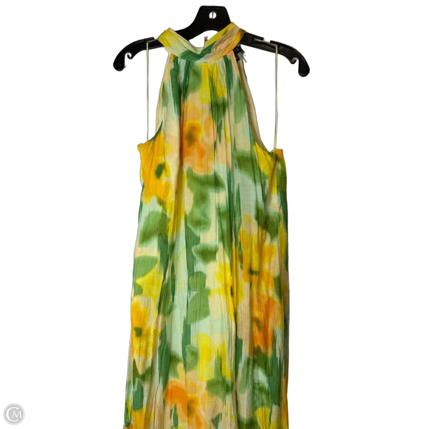 Dress Casual Maxi By 1.state In Green & Yellow, Size: M