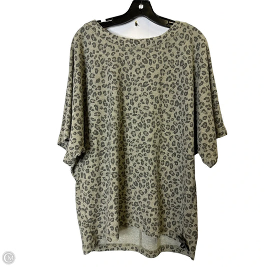 Top Short Sleeve Basic By Mustard Seed In Animal Print, Size: M