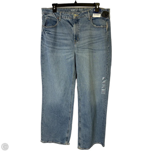 Jeans Wide Leg By Old Navy In Blue Denim, Size: 18