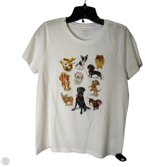 Top Short Sleeve Basic By J. Crew In White, Size: M