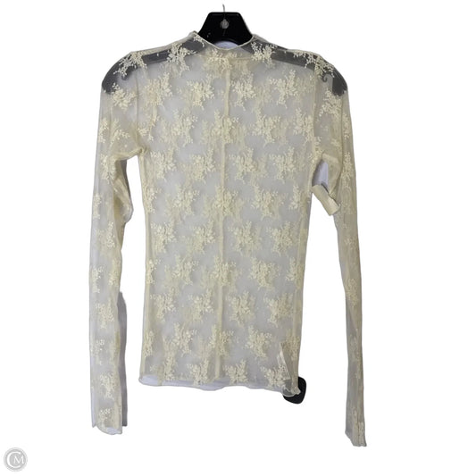Top Long Sleeve By Free People In Cream, Size: S