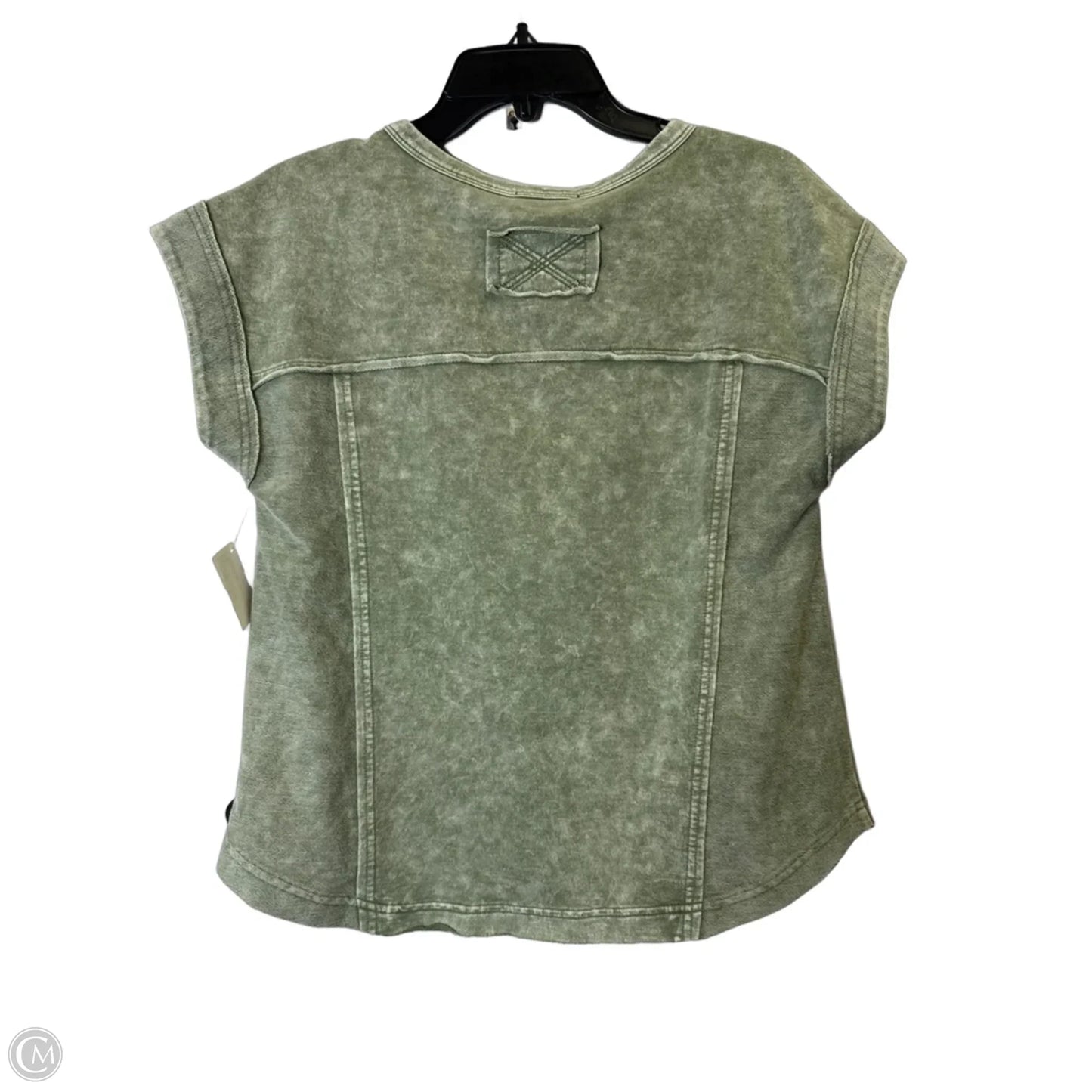 Top Short Sleeve By Blu Pepper In Green, Size: S