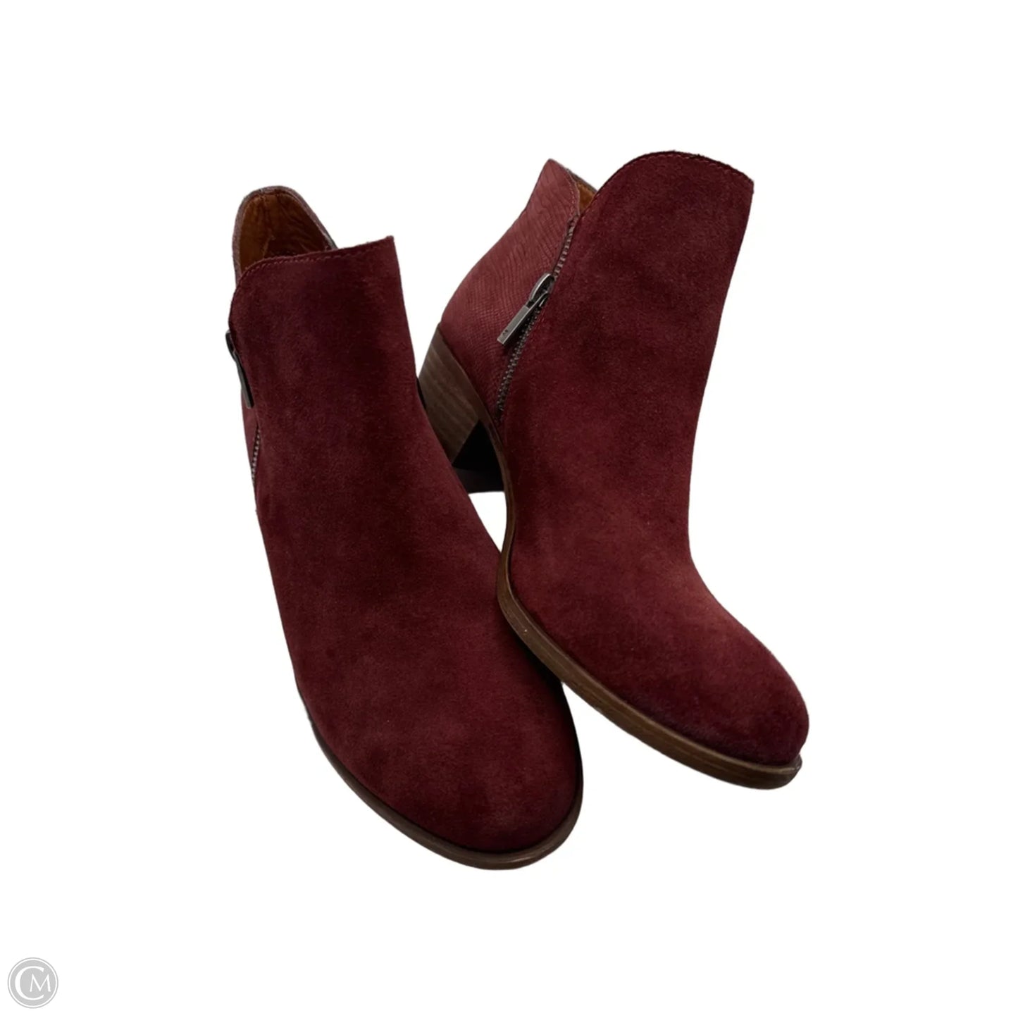 Boots Ankle Flats By Lucky Brand In Red, Size: 9