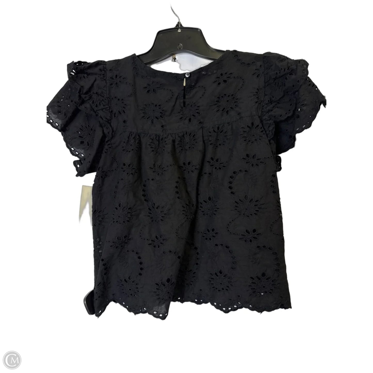 Top Short Sleeve By Chelsea And Theodore In Black, Size: Mp