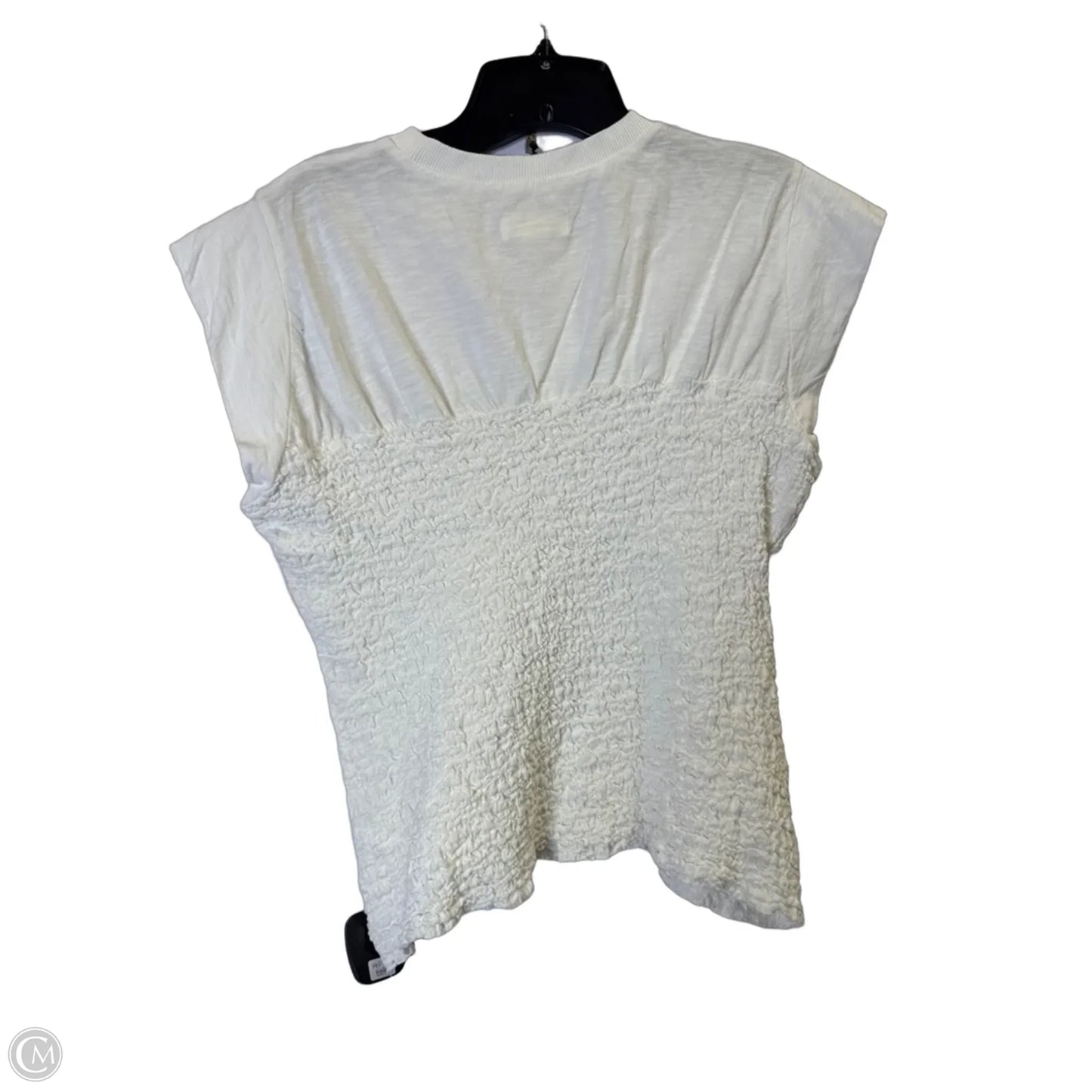 Top Short Sleeve By Maeve In White, Size: L