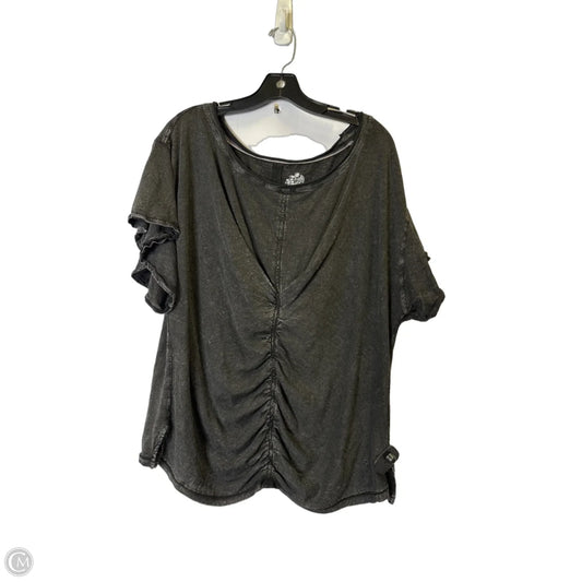 Top Short Sleeve By Pilcro In Black, Size: Xl