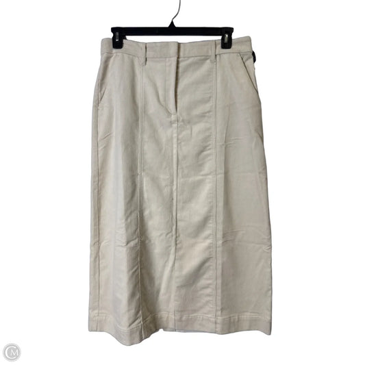 Skirt Midi By Loft In Cream, Size: 12