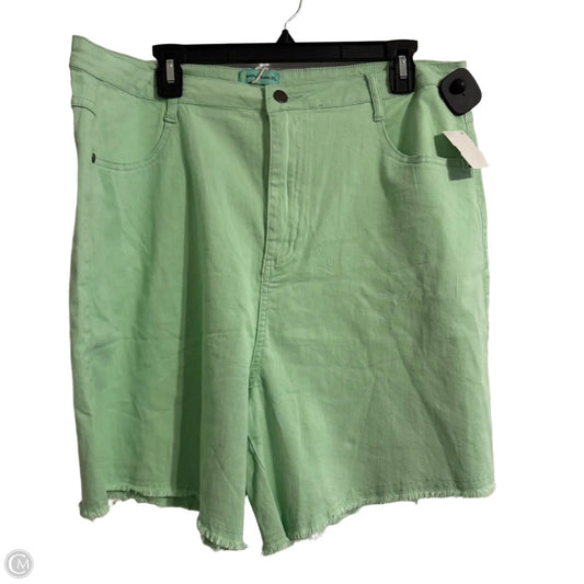 Shorts By Clothes Mentor In Green, Size: 3x