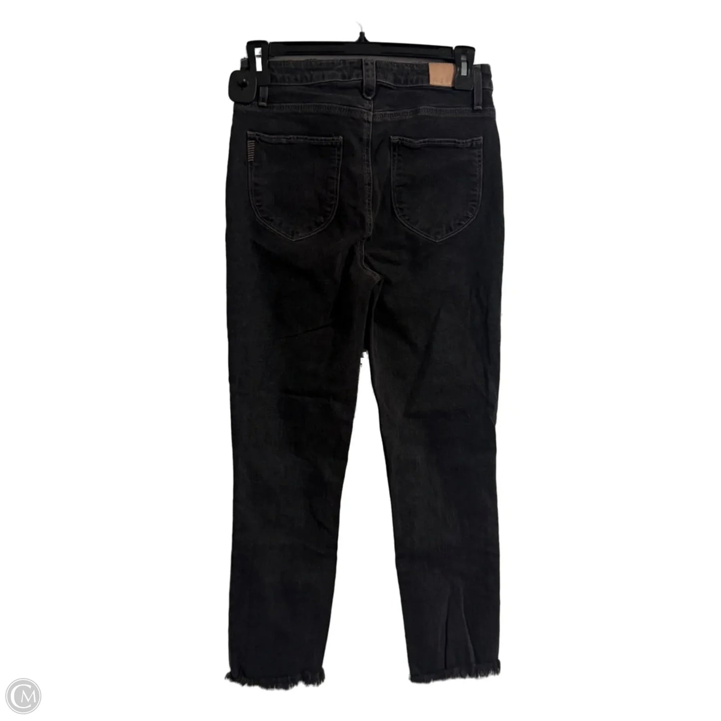 Jeans Skinny By Paige In Black Denim, Size: 8