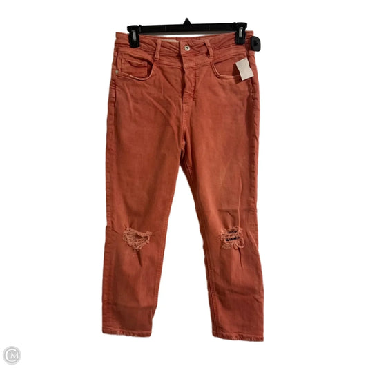 Jeans Straight By Pilcro In Red Denim, Size: 10