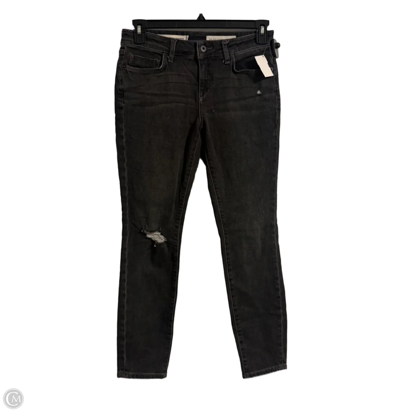 Jeans Skinny By Pilcro In Black Denim, Size: 6