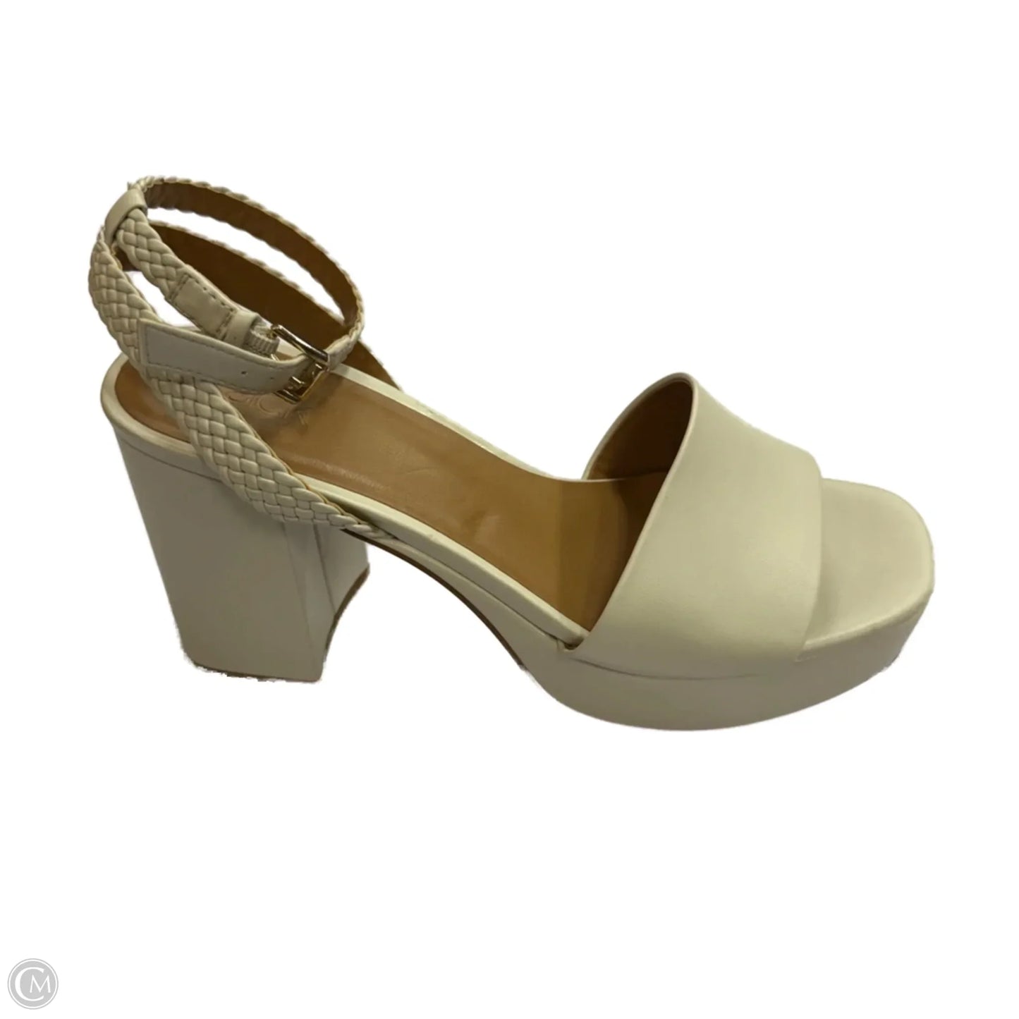 Sandals Heels Block By Nordstrom In Cream, Size: 10