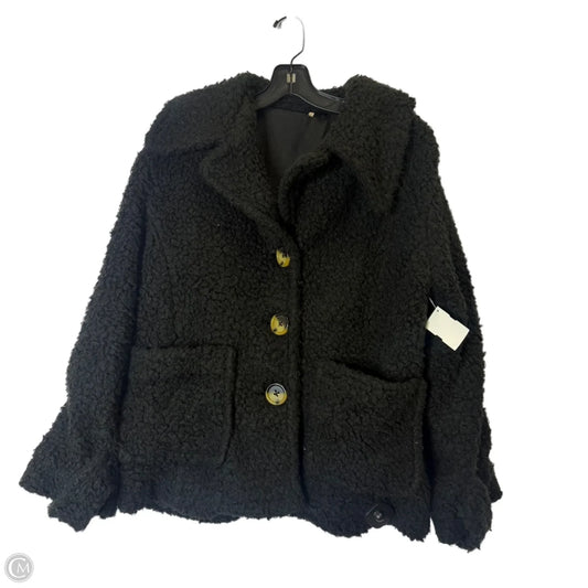 Coat Faux Fur & Sherpa By Free People In Black, Size: S