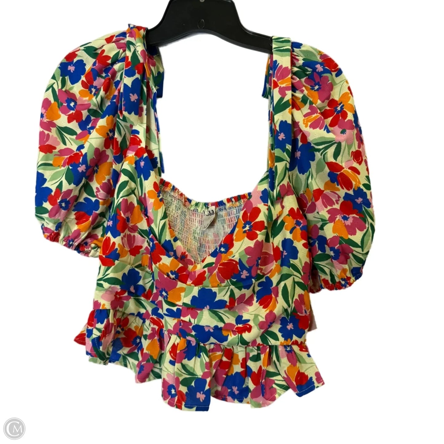 Top Short Sleeve By Altard State In Floral Print, Size: Xl