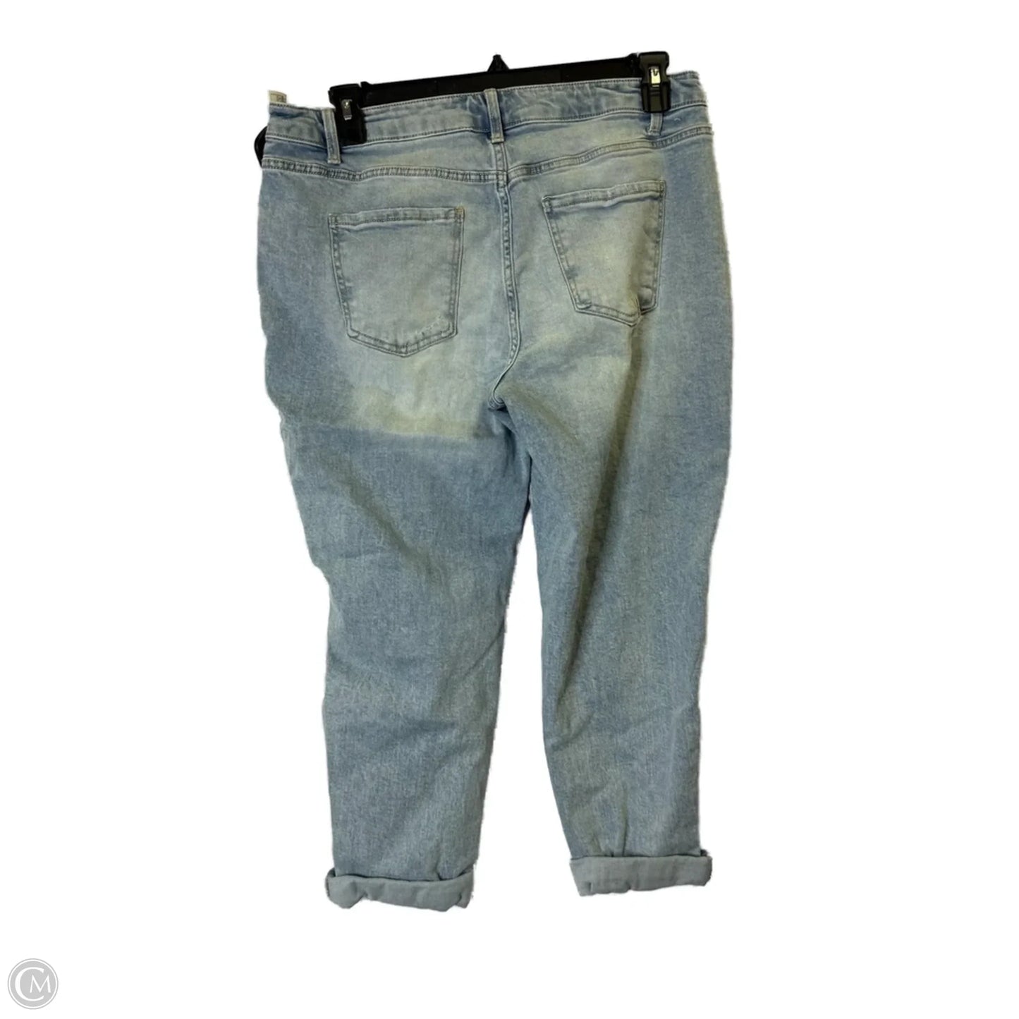 Jeans Straight By Time And Tru In Blue Denim, Size: 14