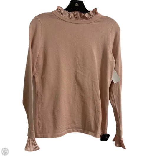 Top Long Sleeve By Ann Taylor In Pink, Size: S
