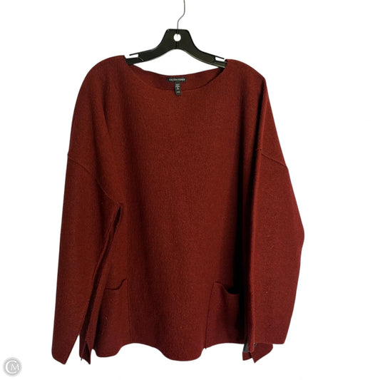 Sweater By Eileen Fisher In Red, Size: Xl
