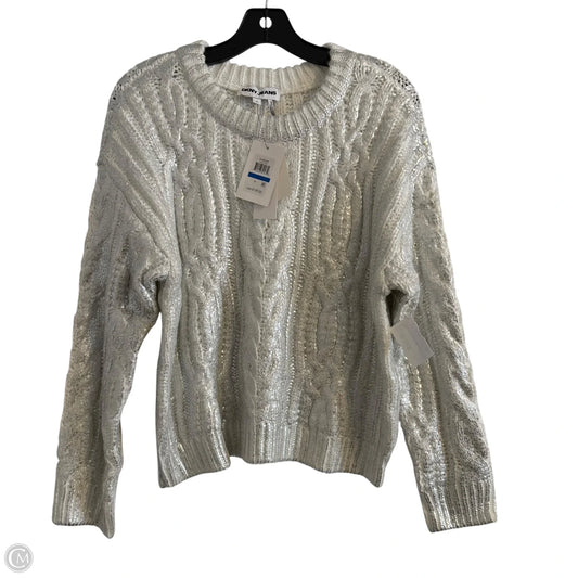Sweater By Dkny In Silver, Size: Xl