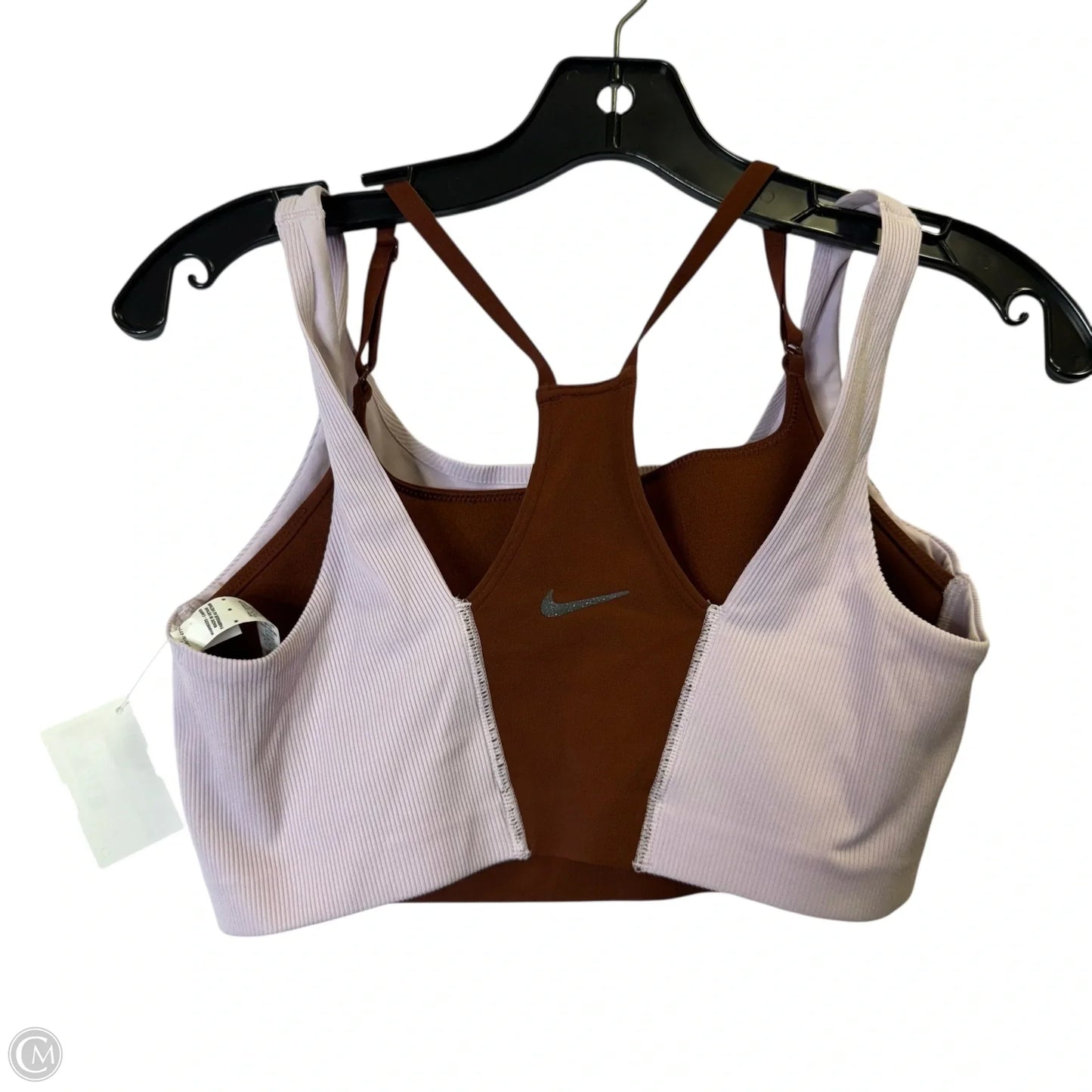 Athletic Bra By Nike Apparel In Orange & Pink, Size: M