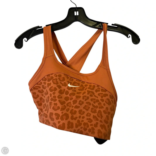 Athletic Bra By Nike Apparel In Orange, Size: M
