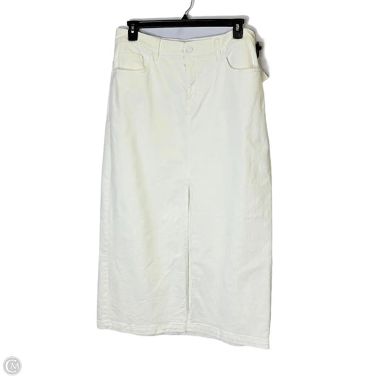 Skirt Maxi By Lane Bryant In White Denim, Size: 14