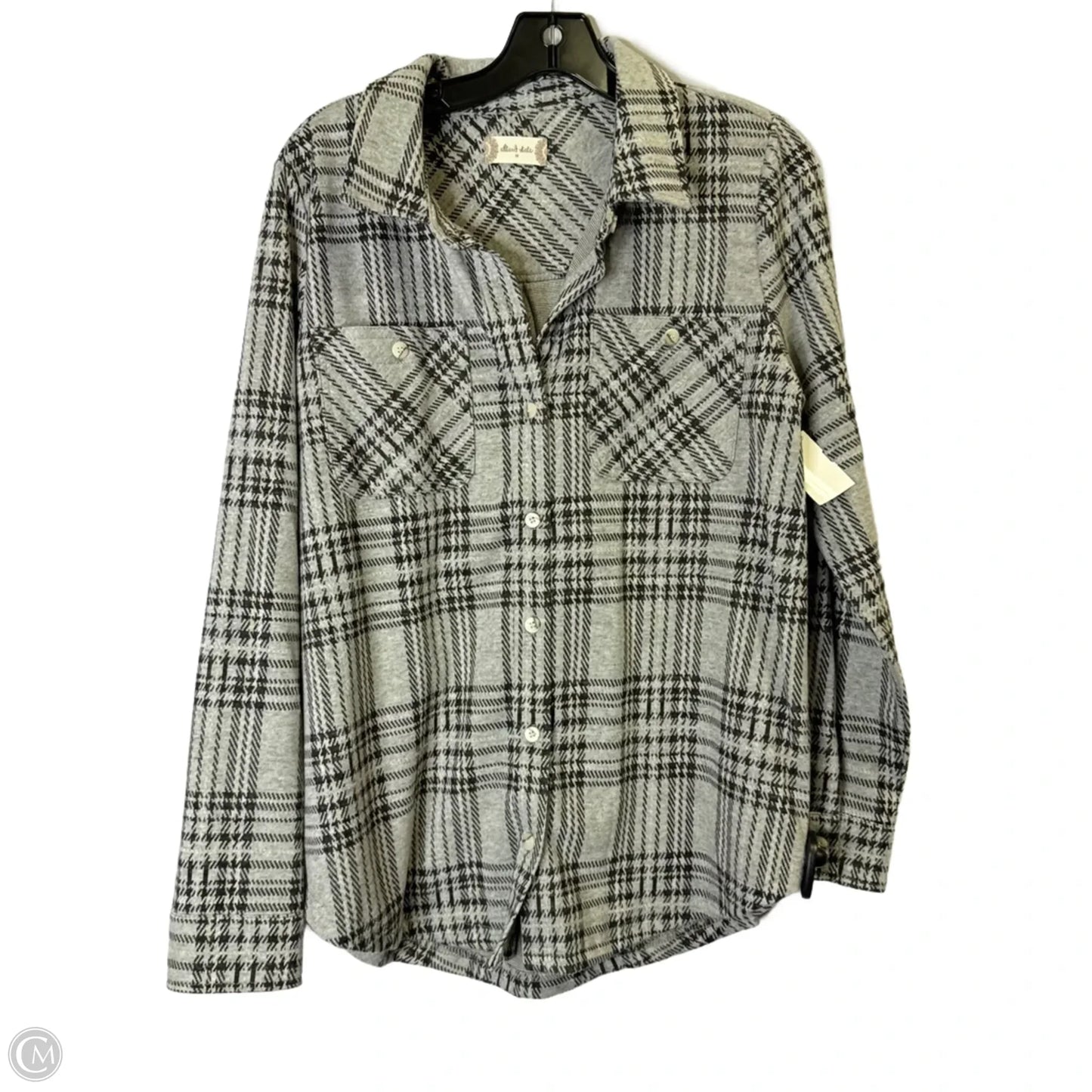 Jacket Shirt By Altard State In Grey, Size: M