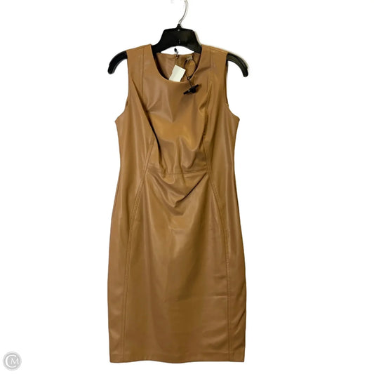 Dress Casual Short By Calvin Klein In Tan, Size: 4