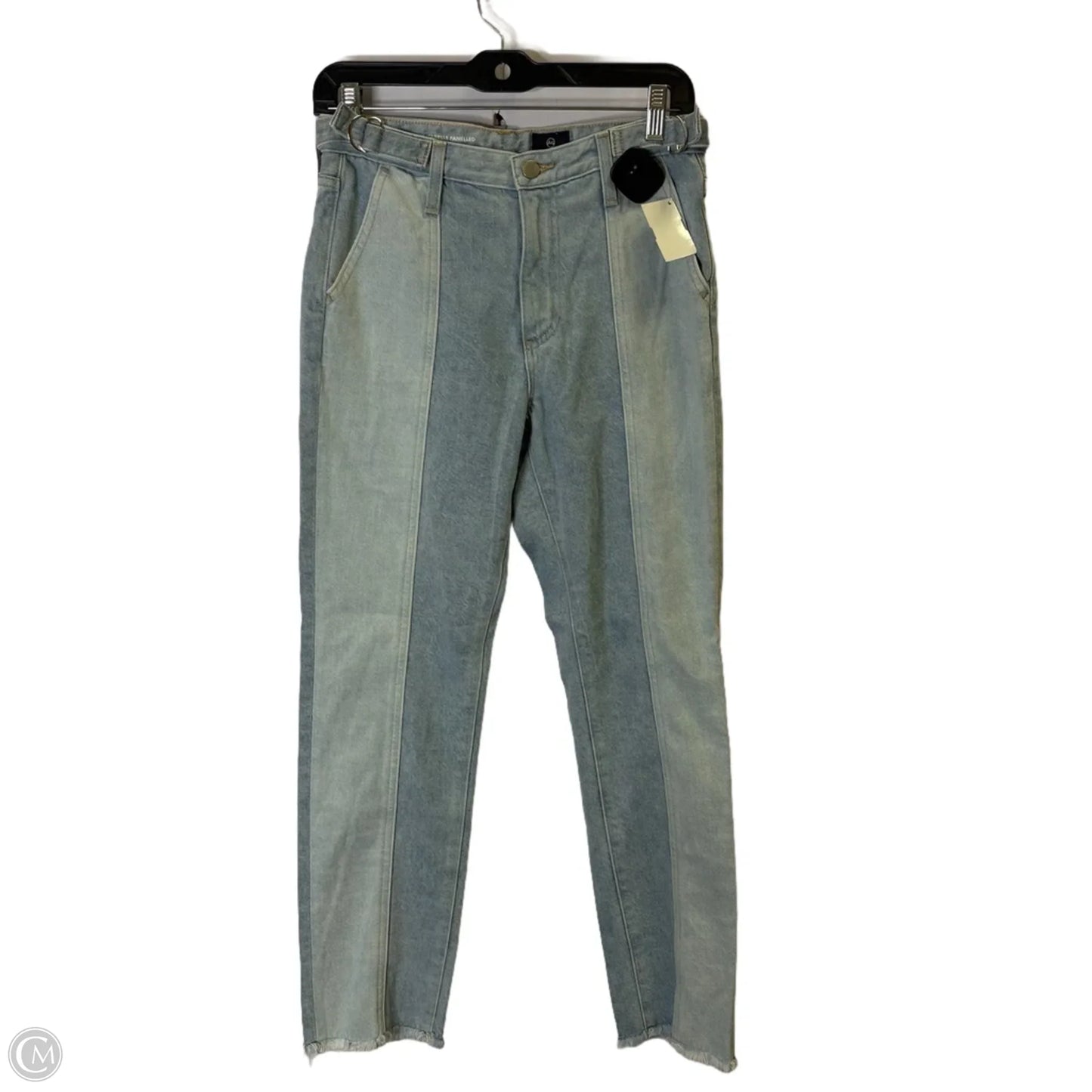 Jeans Straight By Ag Jeans In Blue Denim, Size: 4