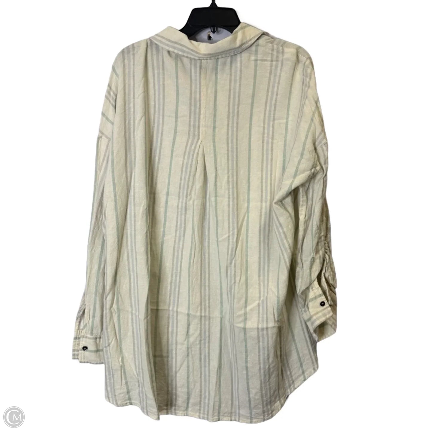 Top Long Sleeve Basic By Cable And Gauge In White, Size: L