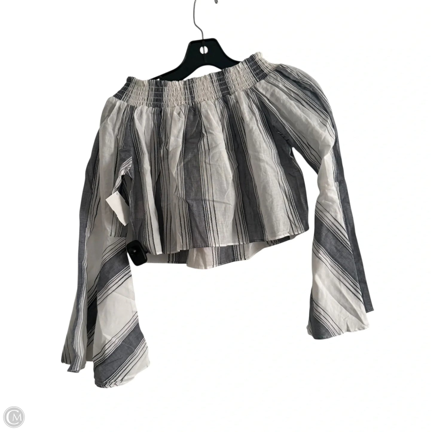 Top Long Sleeve By Anthropologie In Striped Pattern, Size: Xs