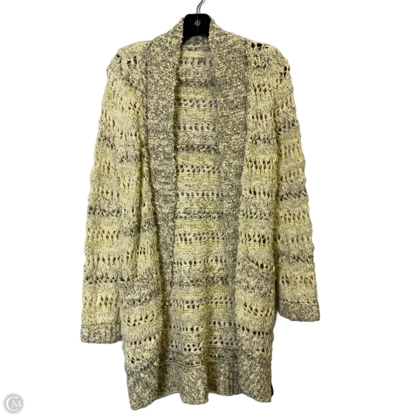 Sweater Cardigan By Knitted And Knotted In Cream, Size: Xs