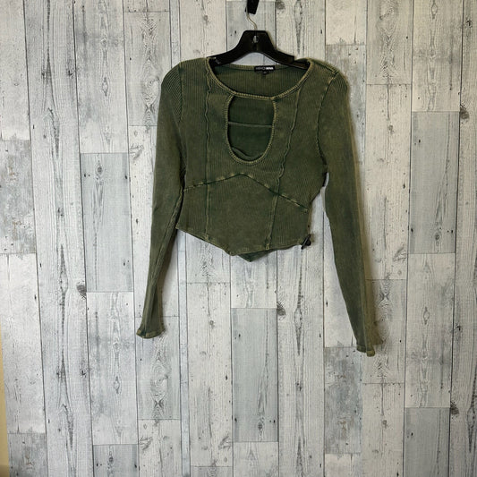 Top Long Sleeve By Fashion Nova In Green, Size: Xl