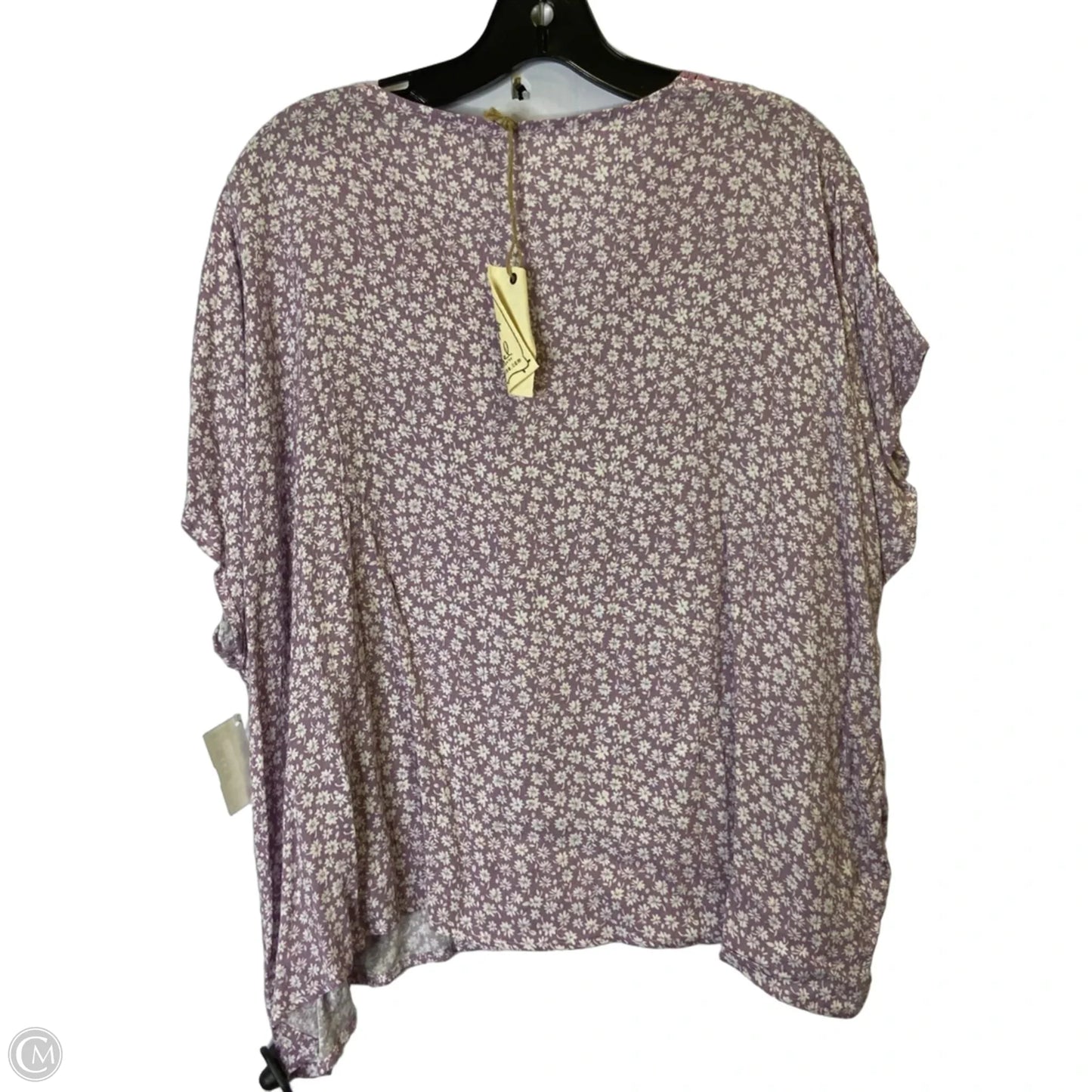 Top Short Sleeve By Easel In Purple, Size: S