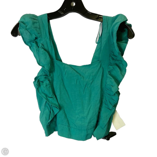 Top Sleeveless By Favlux In Teal, Size: M