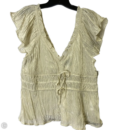 Top Sleeveless By J. Crew In Cream, Size: Xl