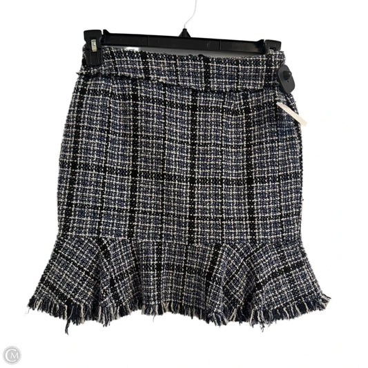 Skirt Mini & Short By Shein In Black & Blue, Size: S