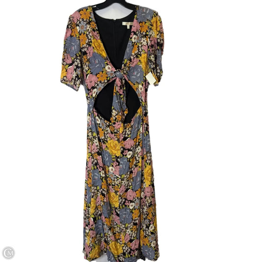 Dress Casual Midi By Wayf In Multi-colored, Size: M