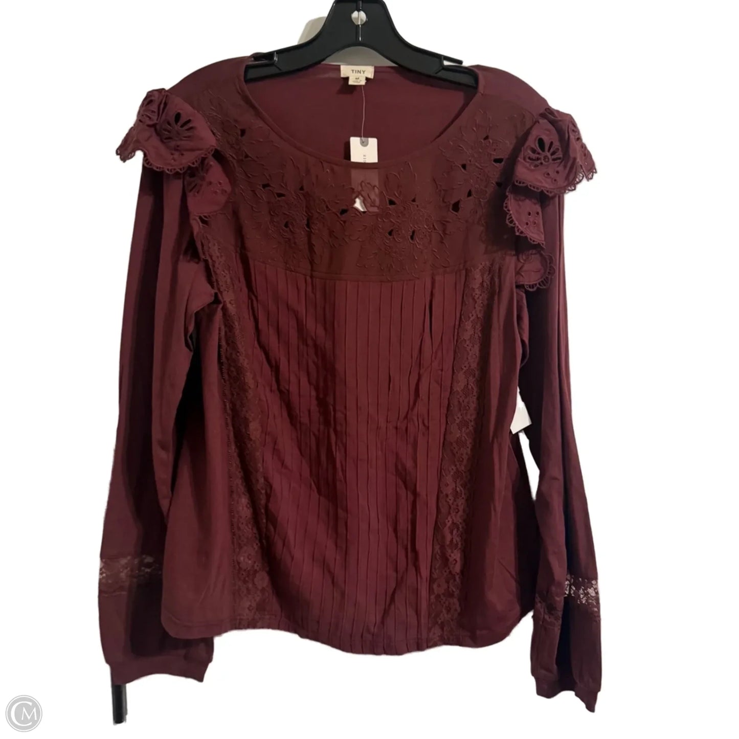 Top Long Sleeve By Tiny In Purple, Size: M