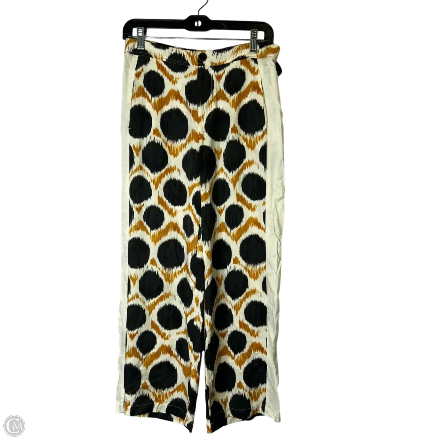 Pants Lounge By Maeve In White & Yellow, Size: 2