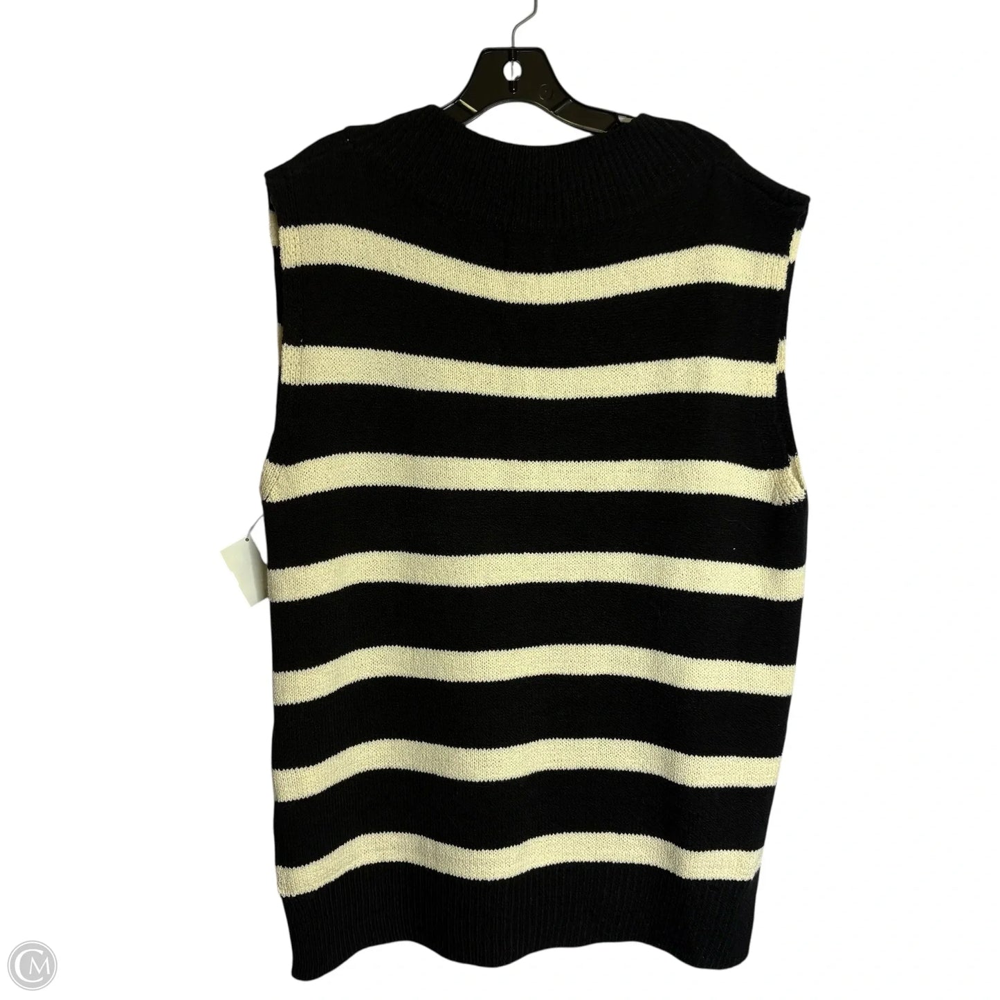 Vest Sweater By Bibi In Striped Pattern, Size: M