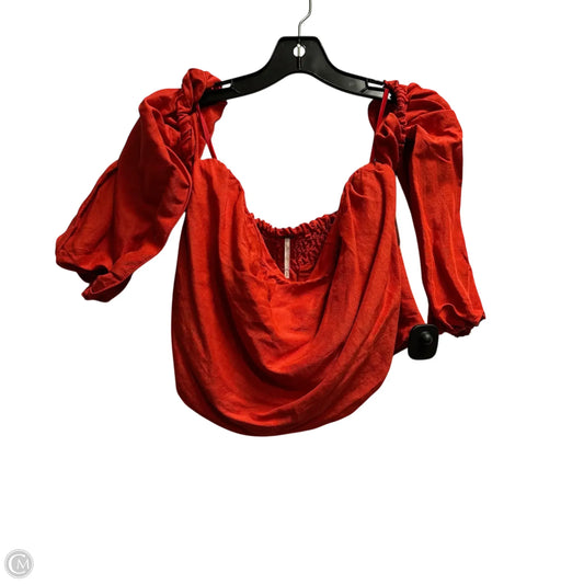 Top Long Sleeve By Free People In Red, Size: Xs