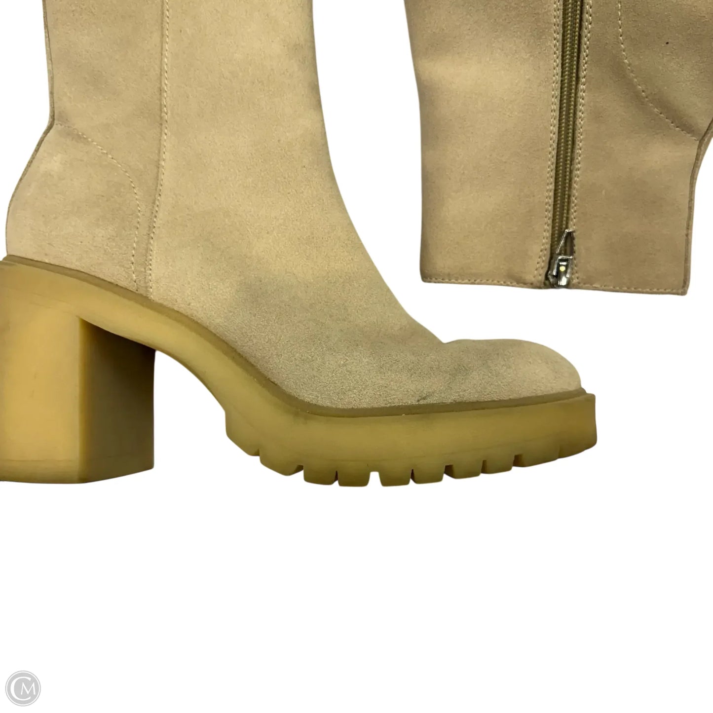 Boots Ankle Heels By Dolce Vita In Cream, Size: 8.5