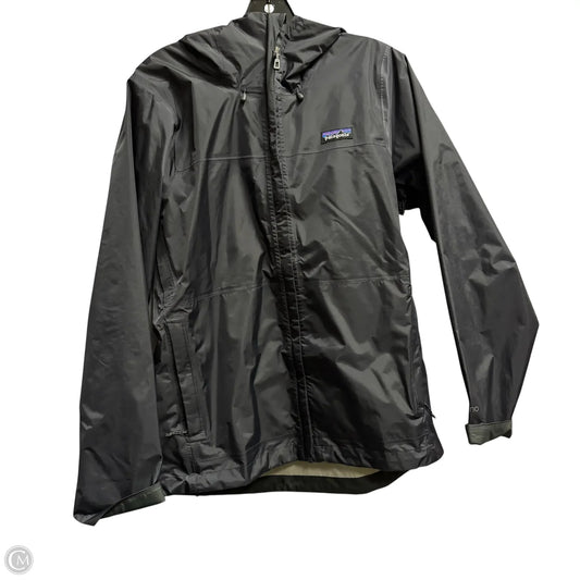 Jacket Windbreaker By Patagonia In Grey, Size: M