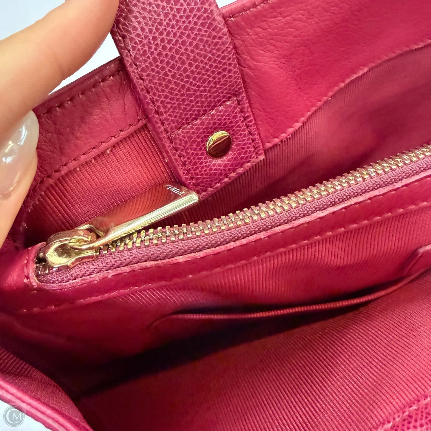 Handbag Leather By Cmc, Size: Large