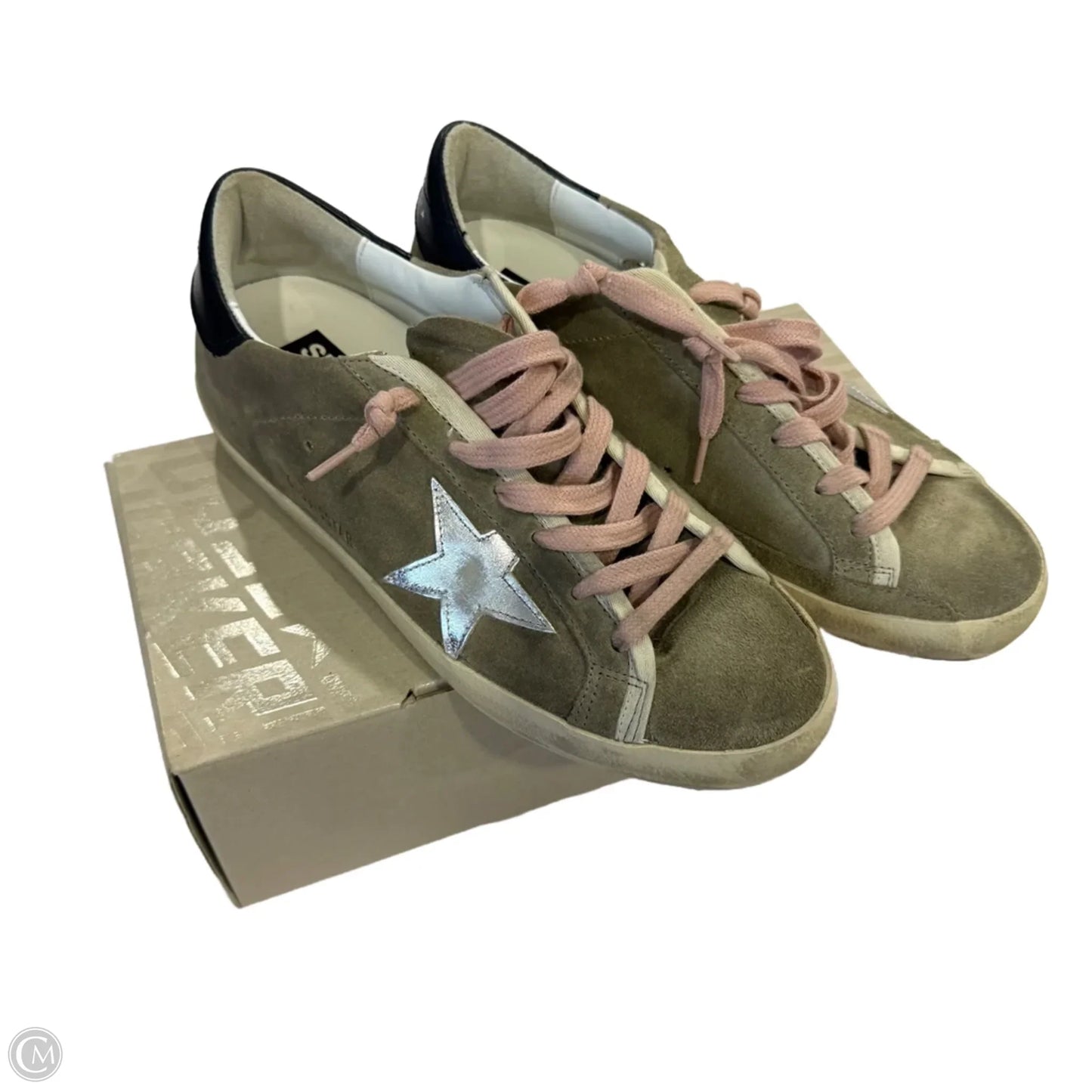 Shoes Luxury Designer By Golden Goose In Taupe, Size: 8.5