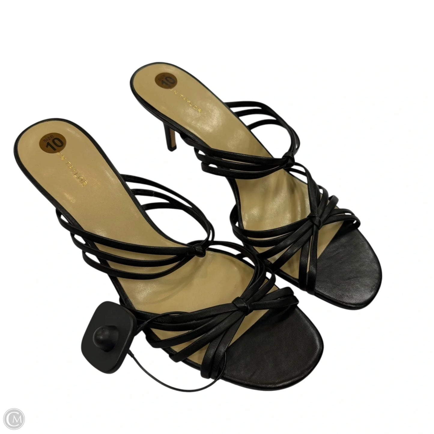 Sandals Heels Stiletto By Ann Taylor In Black, Size: 10