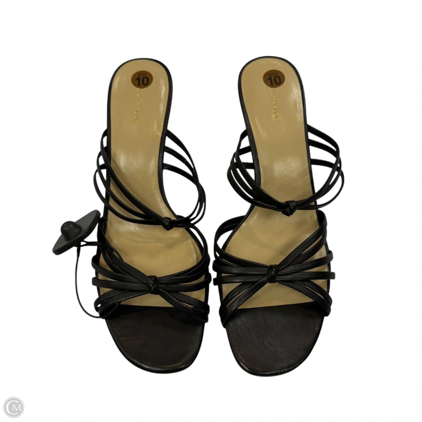Sandals Heels Stiletto By Ann Taylor In Black, Size: 10