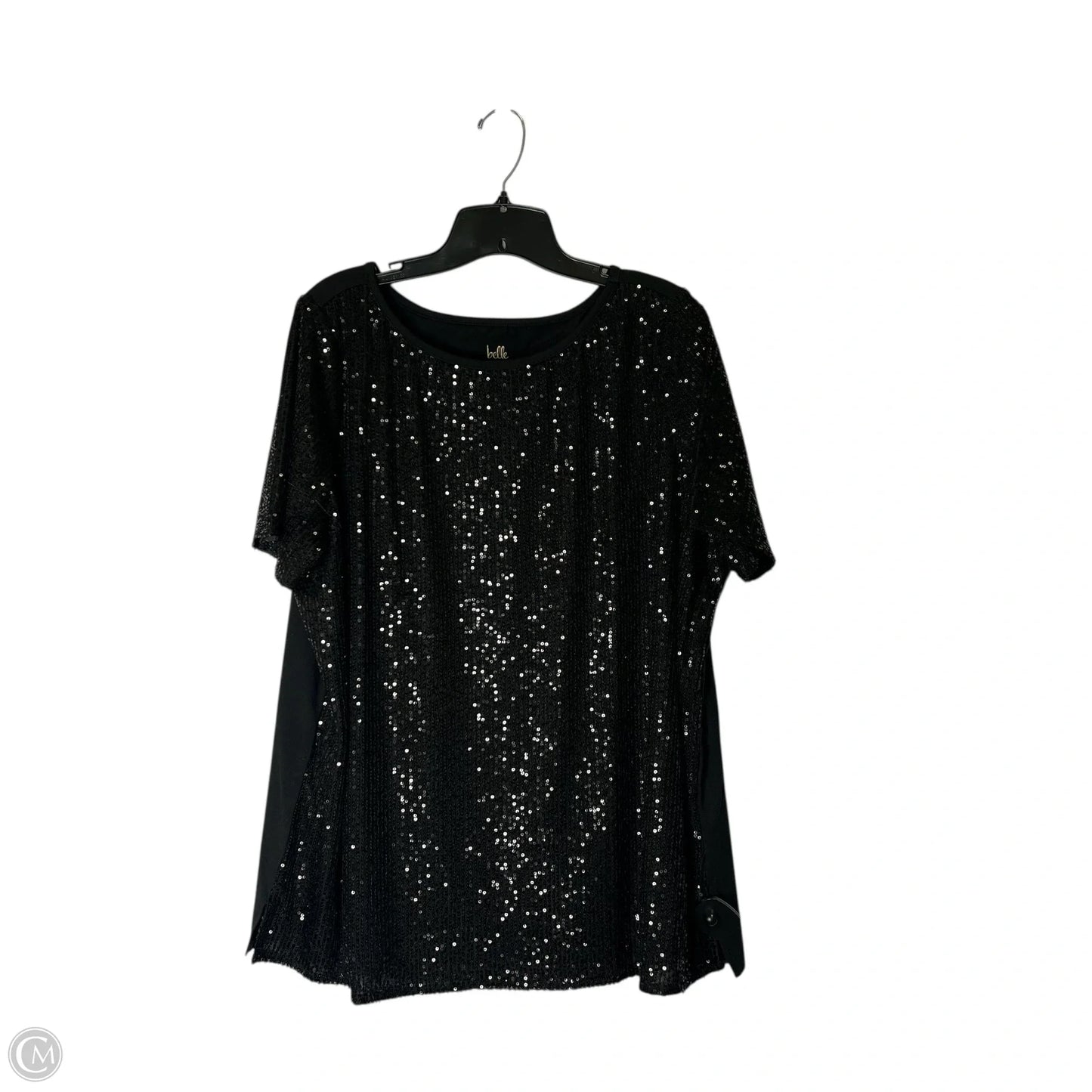 Top Short Sleeve By Clothes Mentor In Black, Size: Xl