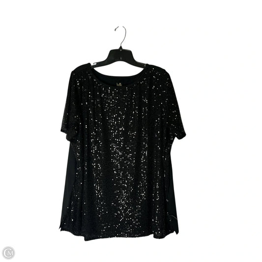 Top Short Sleeve By Clothes Mentor In Black, Size: Xl