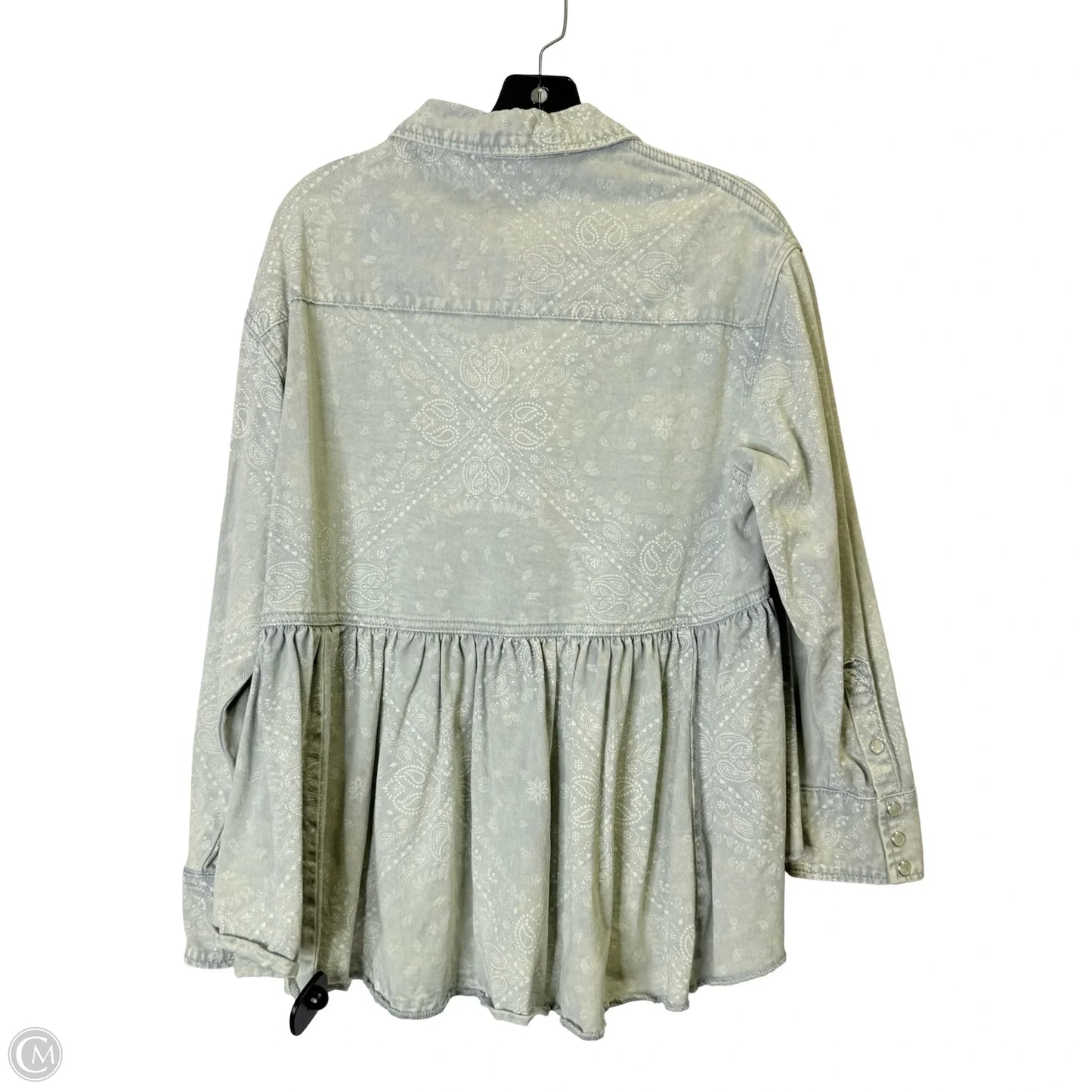 Jacket Shirt By Dress Up In Blue, Size: M